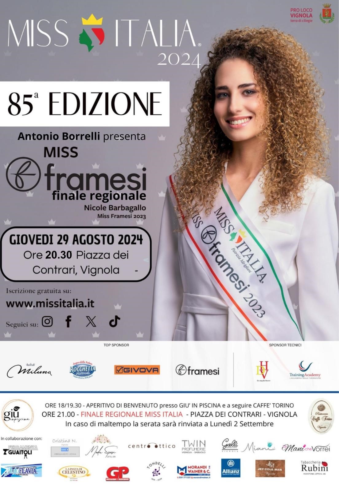 MISS ITALIA 2024 – FINALE REGIONALE